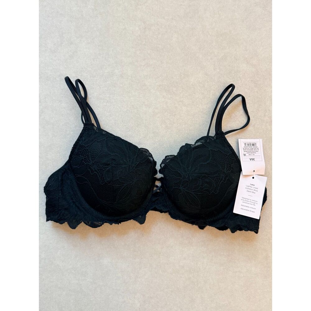 Wild Fable Lace Lightly Lined Comfort Wire Demi Bra, Size 36A